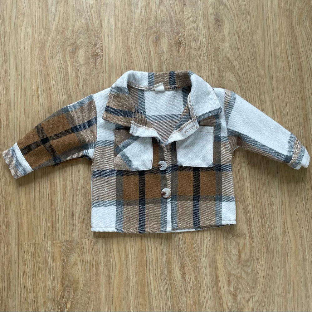 Plaid kids jacket